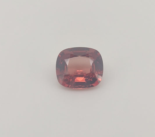 Unheated Natural Orange Spinel Cushion Cut 3.59 Carats, Burma
