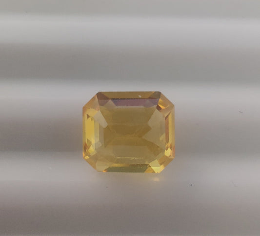 Heated Natural Yellow Sapphire Cushion Cut 1.50 Carats, Sri Lanka