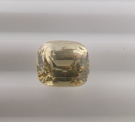 Heated Natural Yellow Sapphire Cushion Cut 2.04 Carats, Sri Lanka