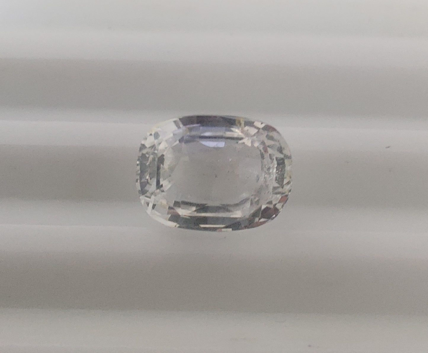 Heated Natural White Sapphire Oval Cut 2.06 Carats, Sri Lanka