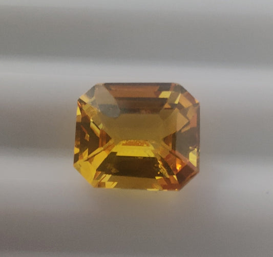 Heated Natural Yellow Sapphire Cushion Cut 1.50 Carats, Sri Lanka