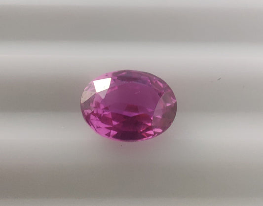 Heated Natural Pink Sapphire Oval Cut 1.03 Carats, Sri Lanka