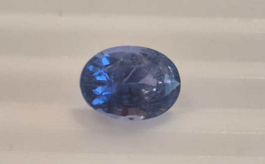Unheated Natural Blue Sapphire Oval Cut 3.22 Carats, Sri Lanka