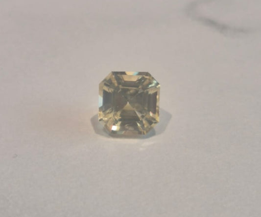 Heated Natural Yellow Sapphire Cushion Cut 1.04 Carats, Sri Lanka